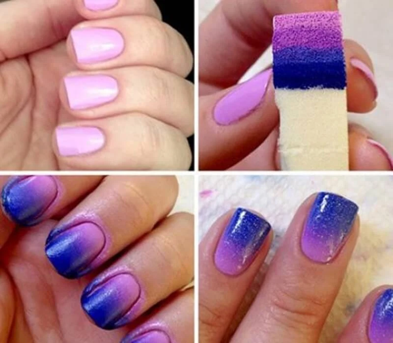 Como Fazer Unha Decorada Com Esponja