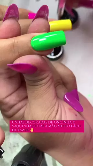 Oncinha Unha Decorada