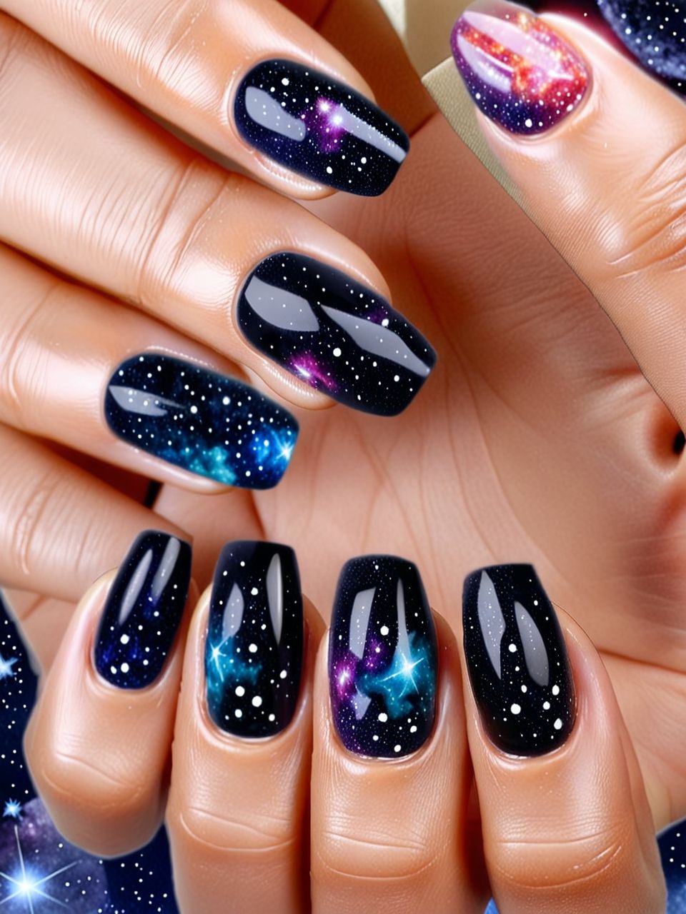 Astronaut Nail Art