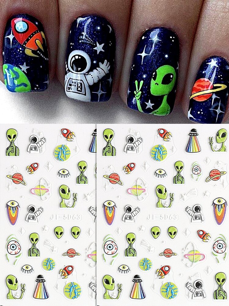 Astronaut Nail Art
