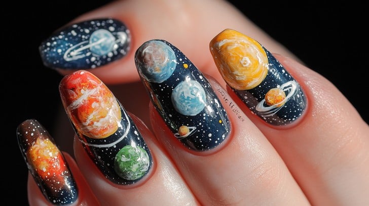 Astronaut Nail Art