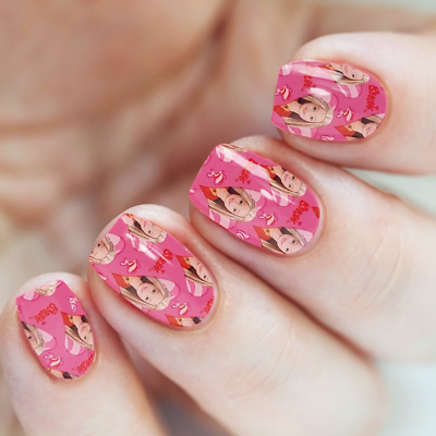 barbie nail art