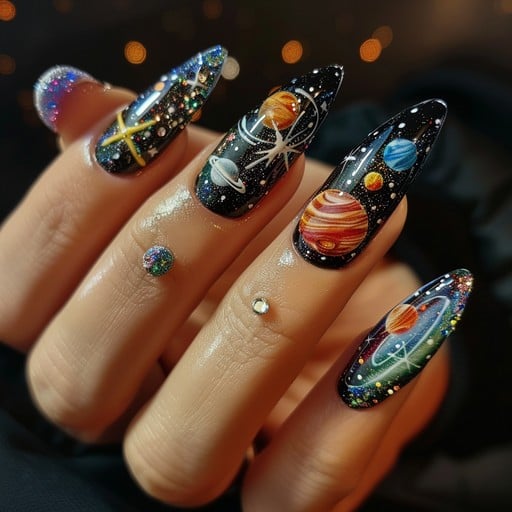 Astronaut Nail Art