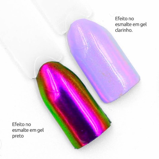 Unha Decorada Com Pó Asa De Borboleta