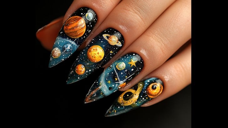 Astronaut Nail Art