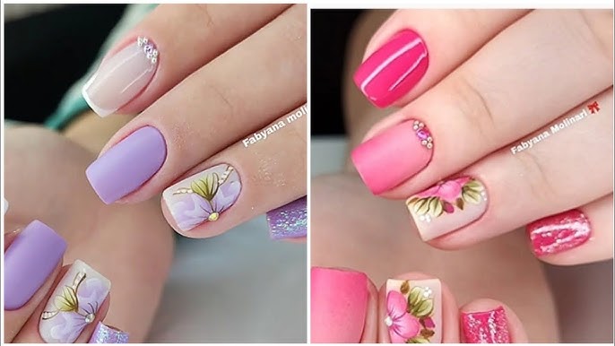 unha decorada simples gel