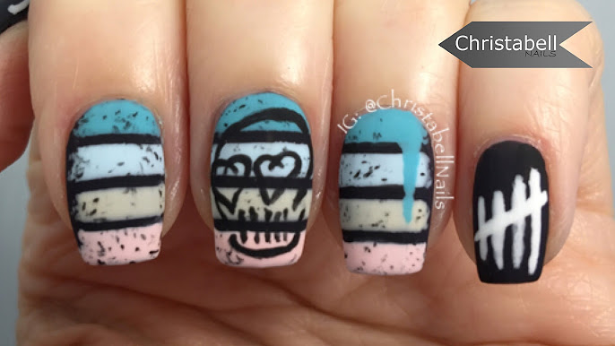 with music nail art