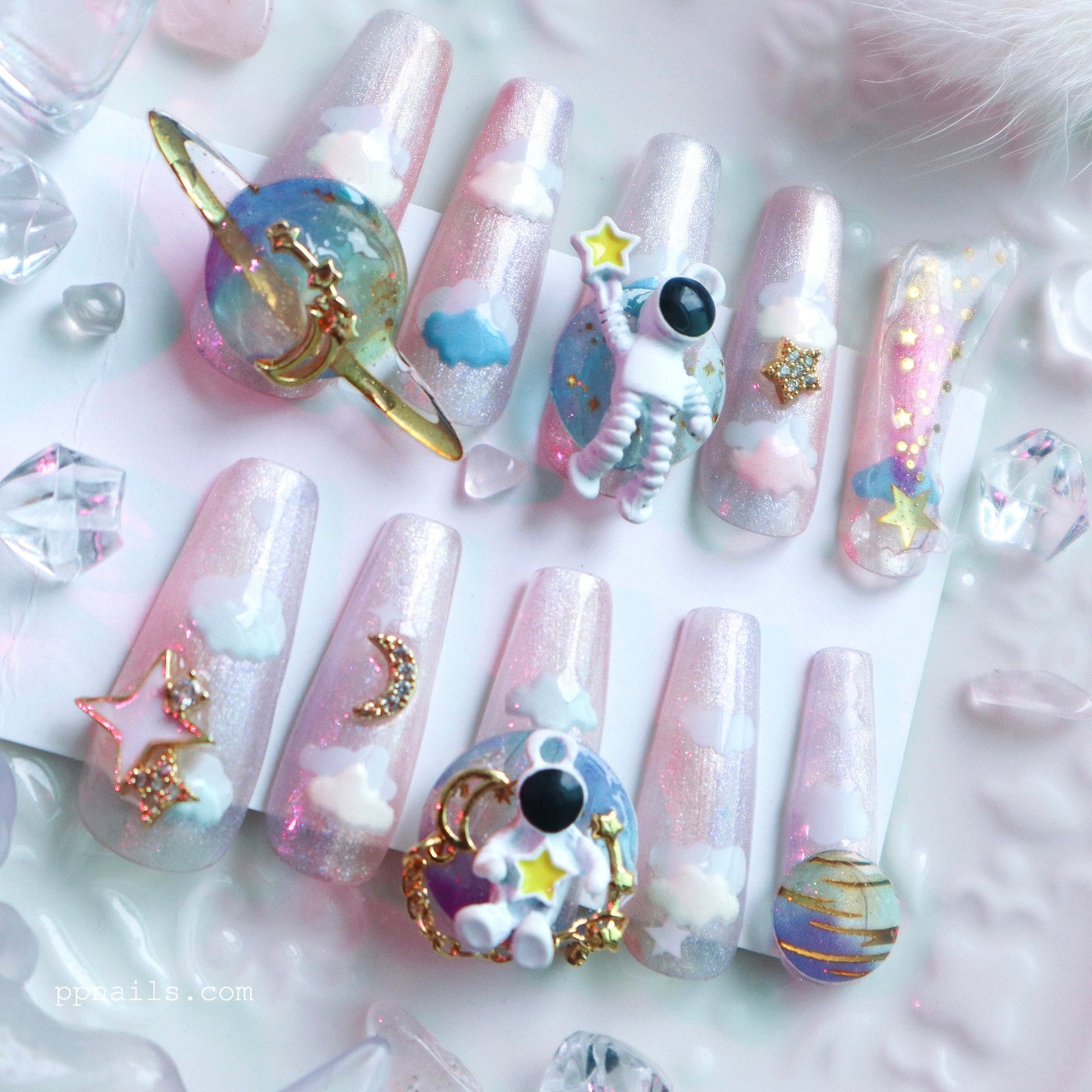 Astronaut Nail Art