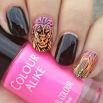 Theme Nail Art Safari