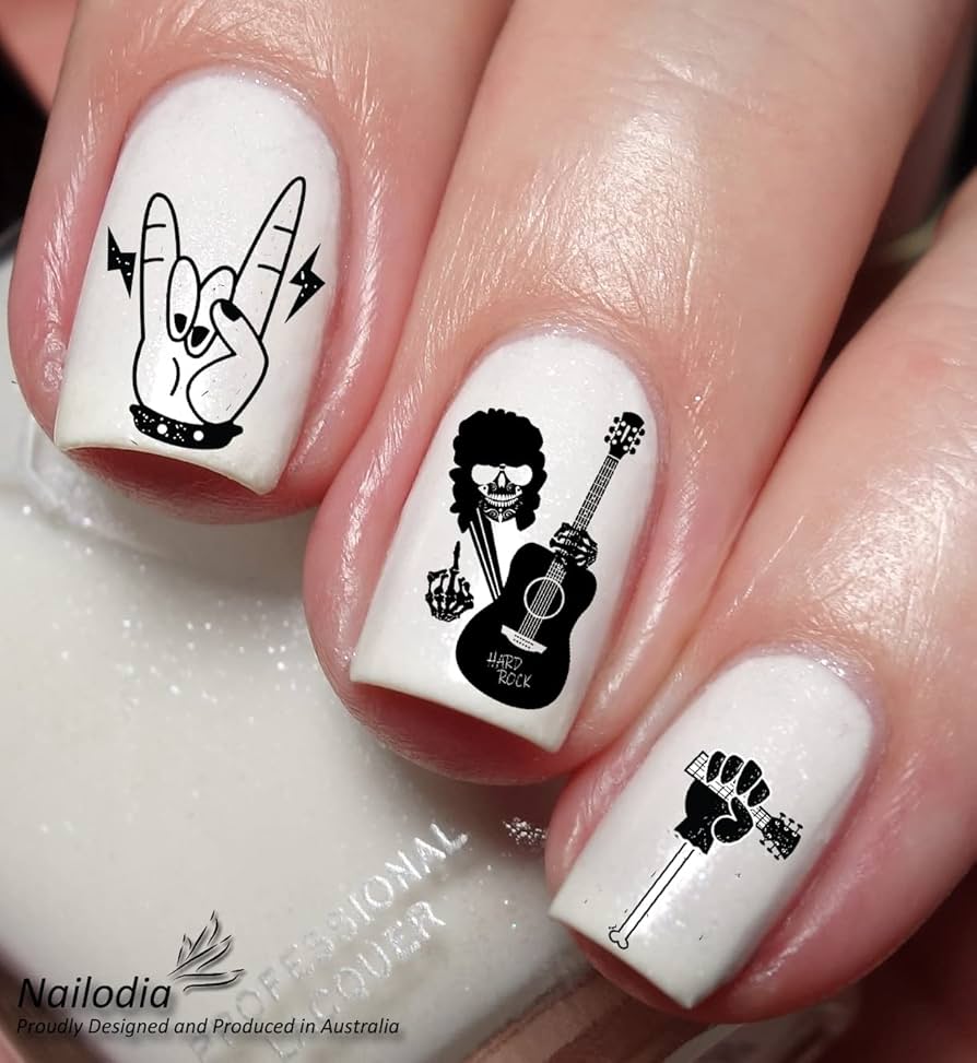 with music nail art