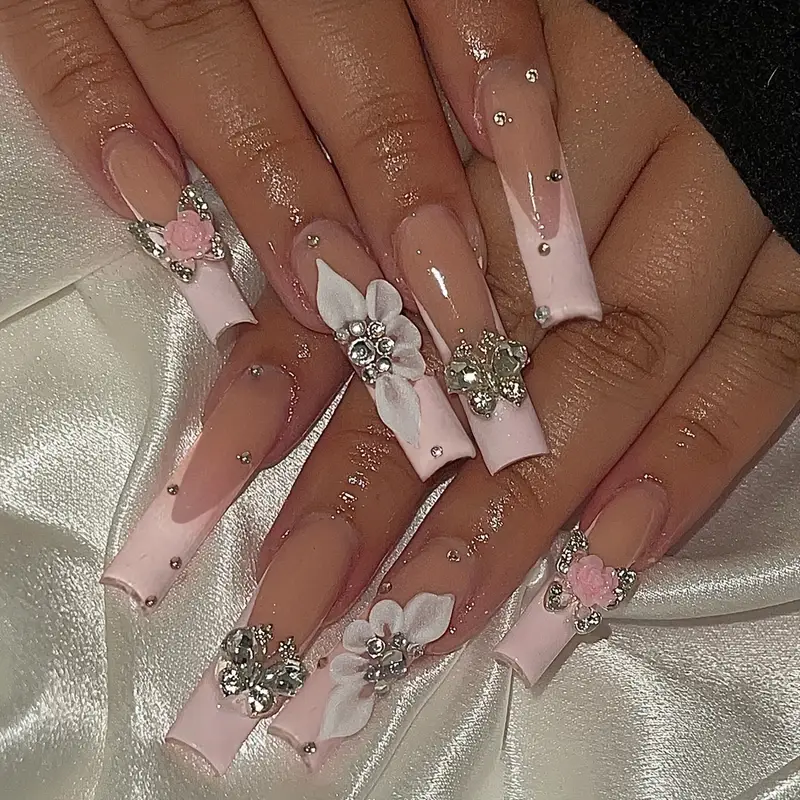 Butterfly Wing Powder Nail Art