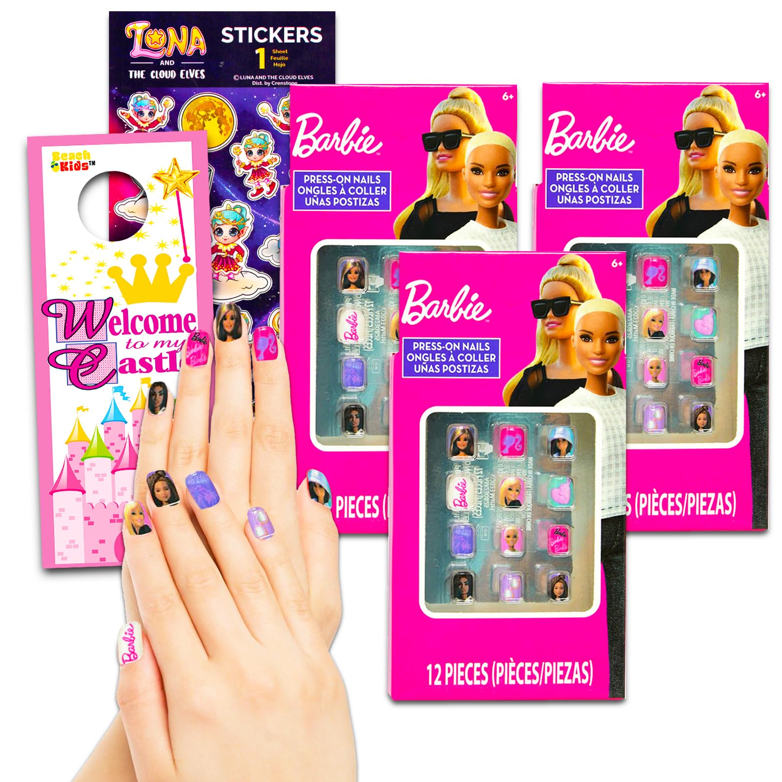 barbie nail art