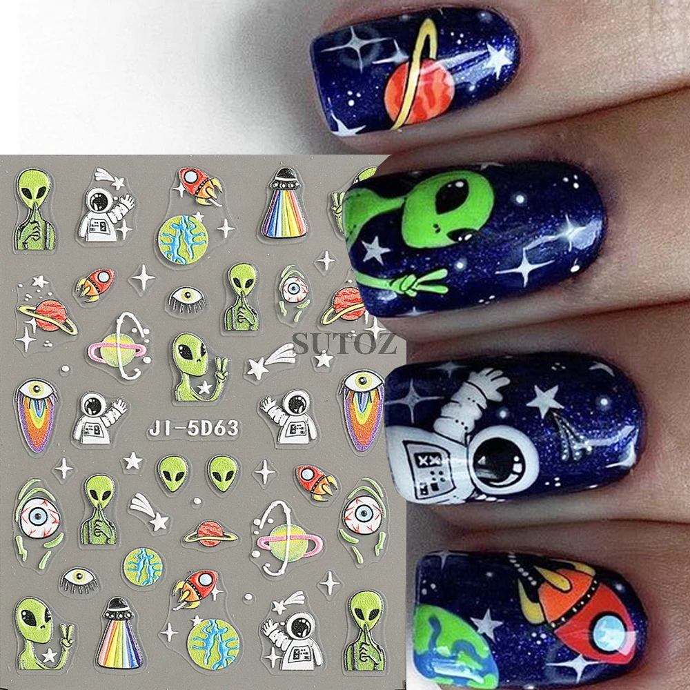 Astronaut Nail Art