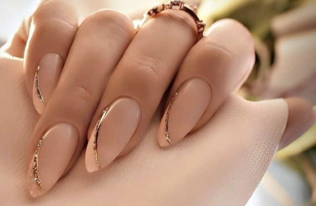unha decorada simples gel