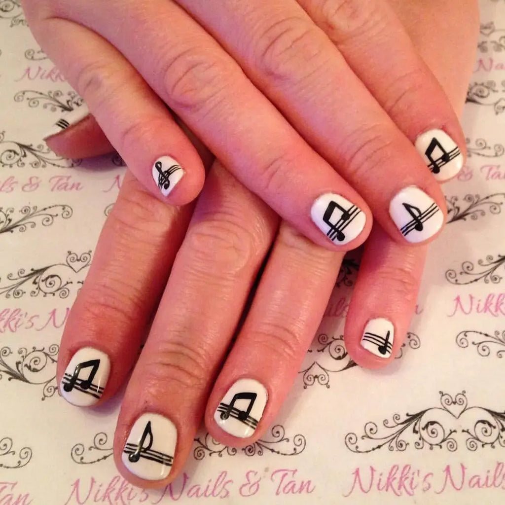 with music nail art