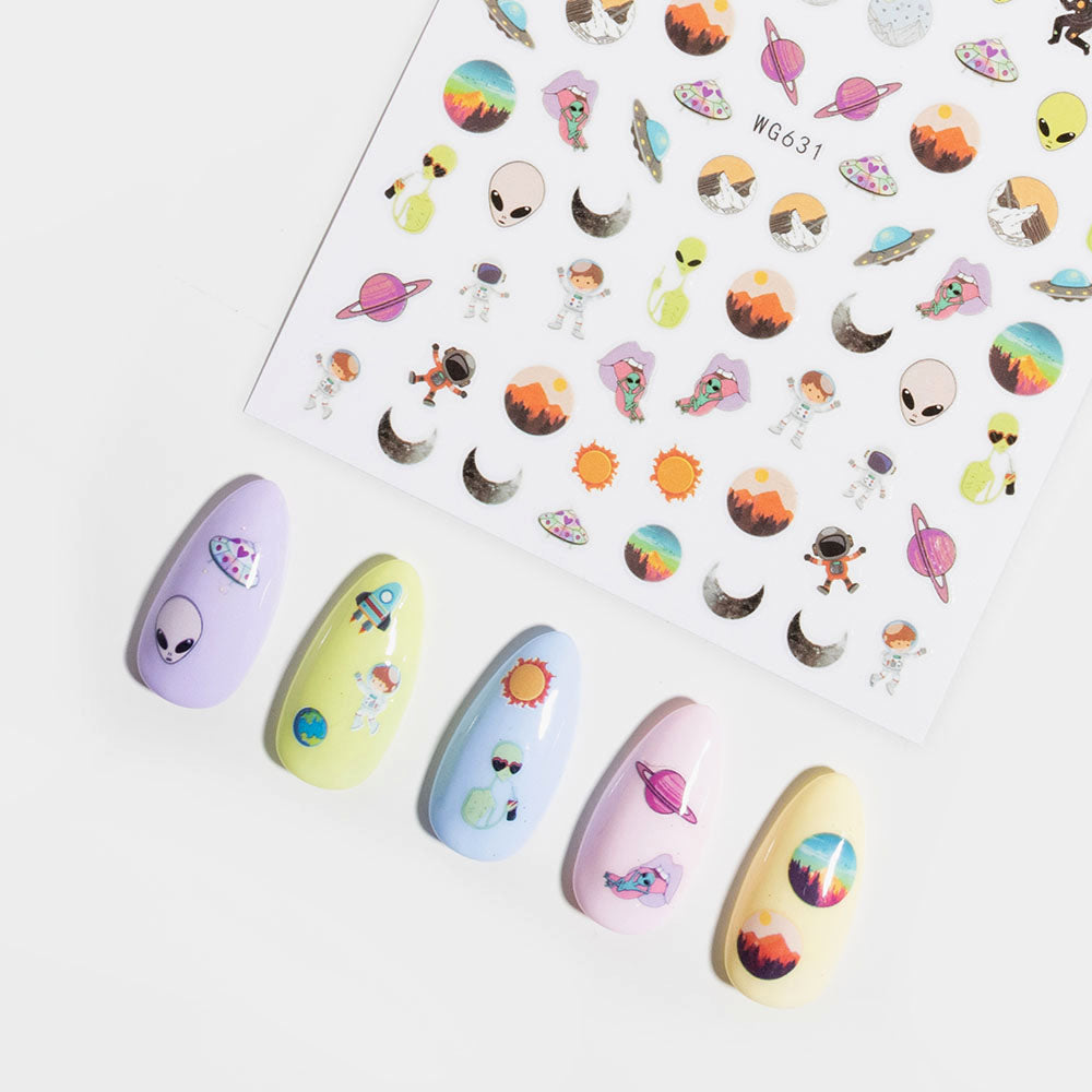 Astronaut Nail Art