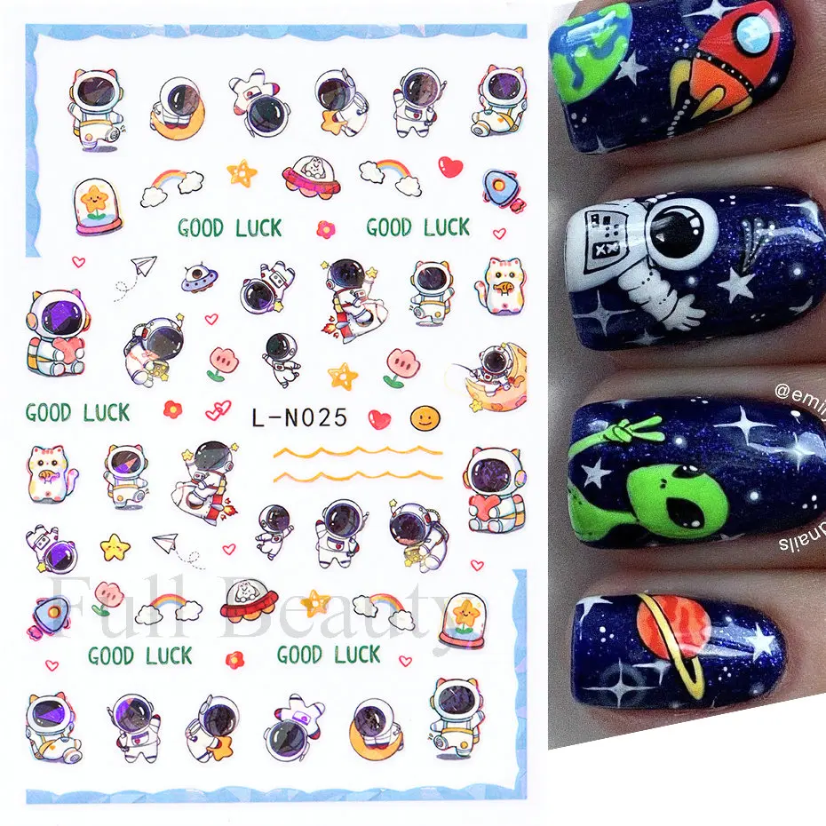 Astronaut Nail Art