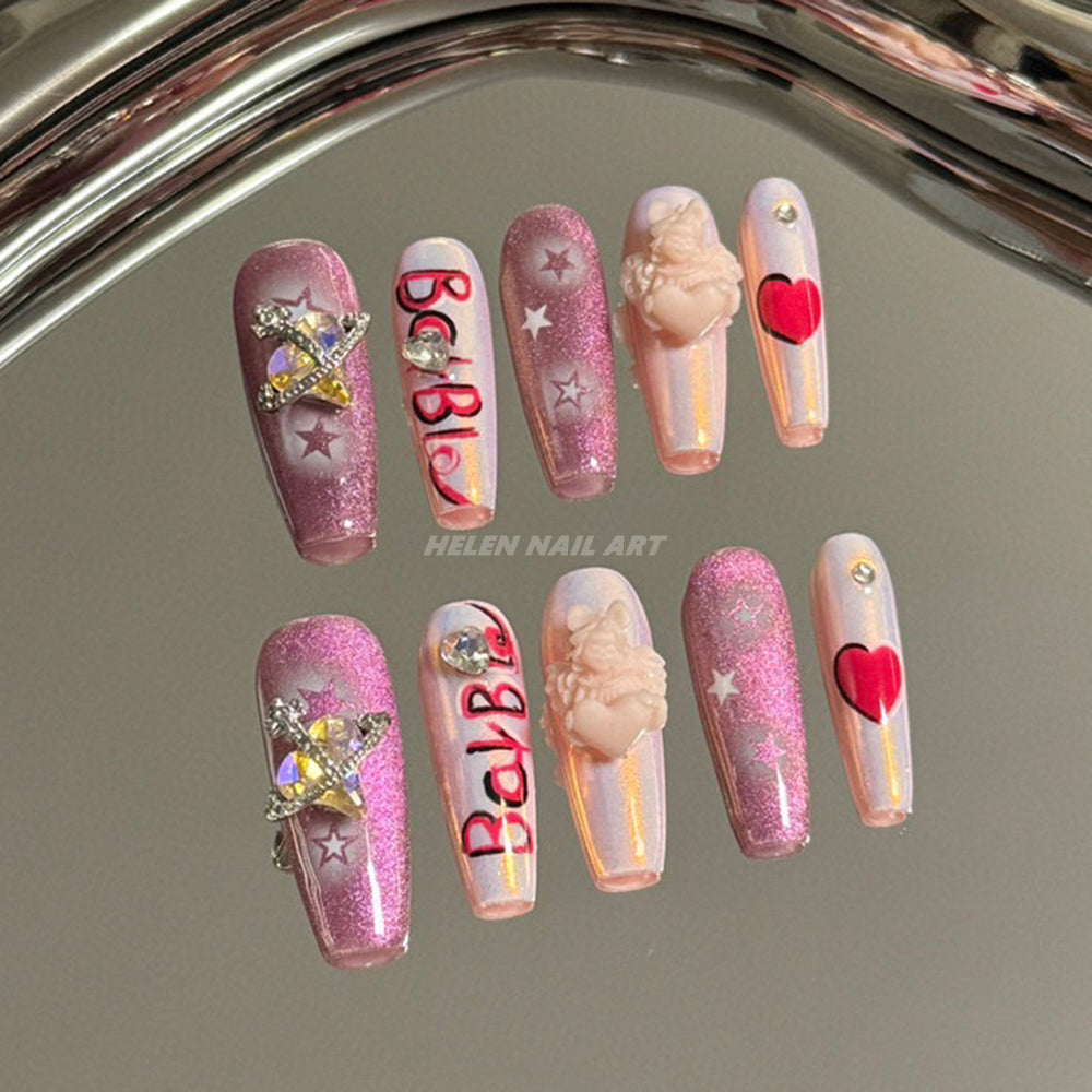 barbie nail art