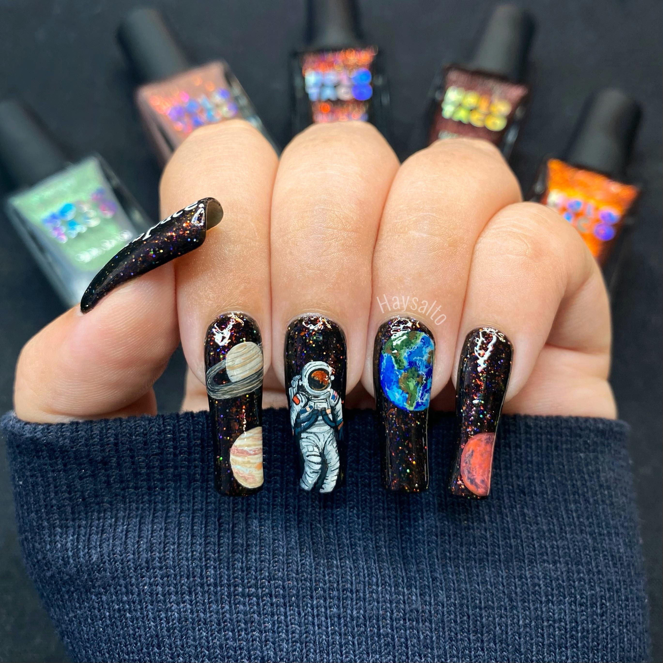 Astronaut Nail Art