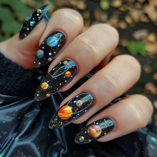Astronaut Nail Art