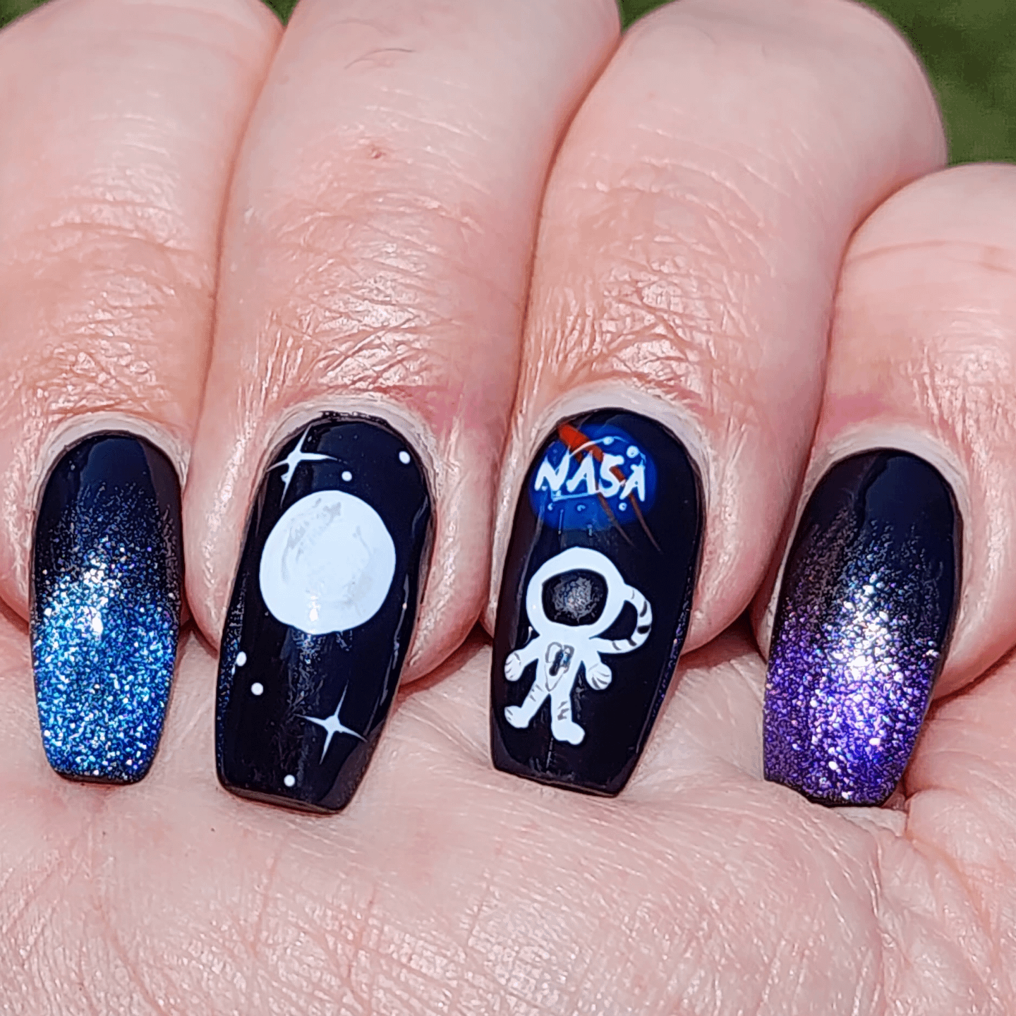 Astronaut Nail Art