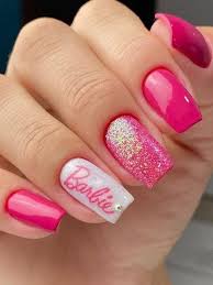 barbie nail art