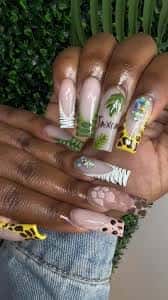 Theme Nail Art Safari