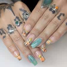 Theme Nail Art Safari