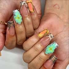 Theme Nail Art Safari