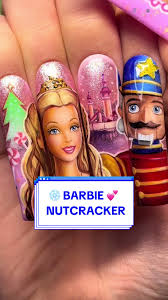 barbie nail art