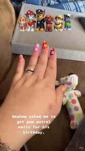 Paw Patrol Nail Art