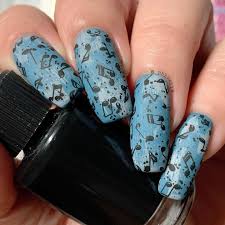 with music nail art