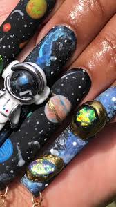 Astronaut Nail Art