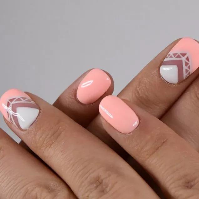 simple gel nail art