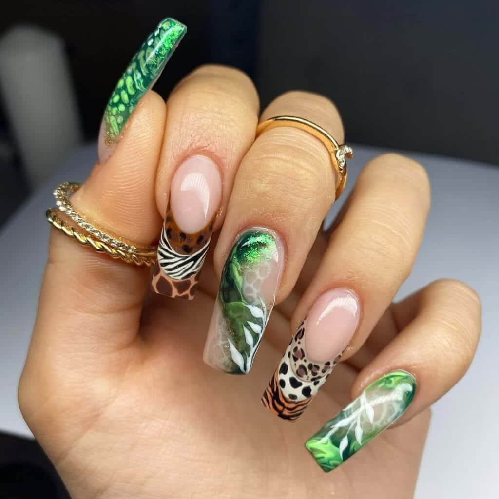 Theme Nail Art Safari