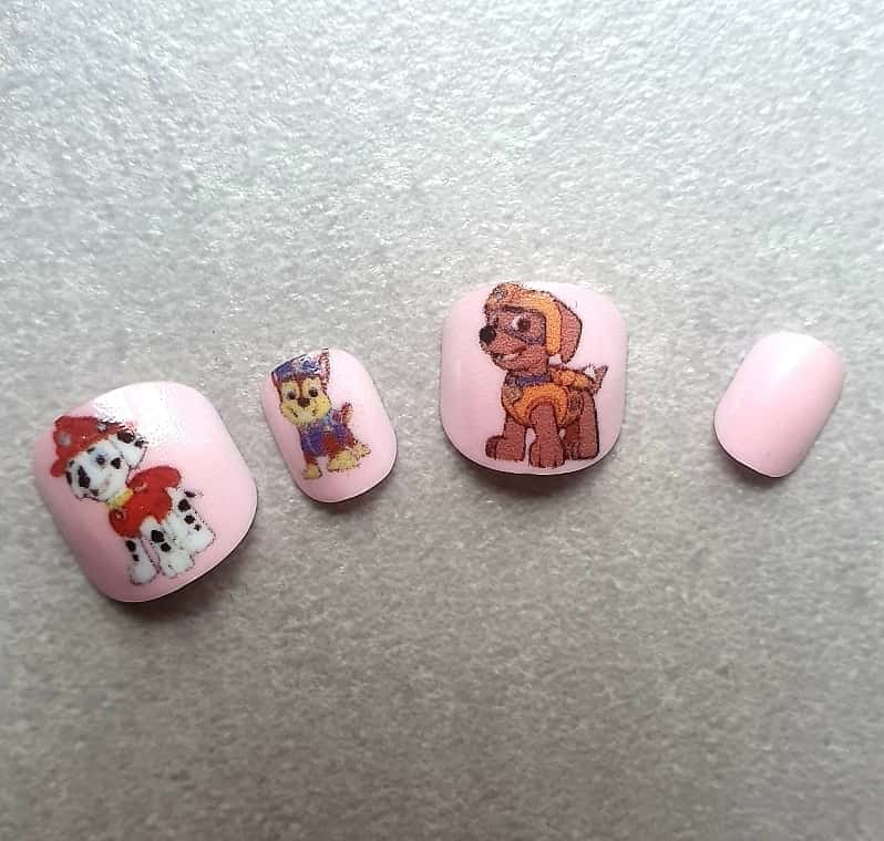 Paw Patrol Nail Art