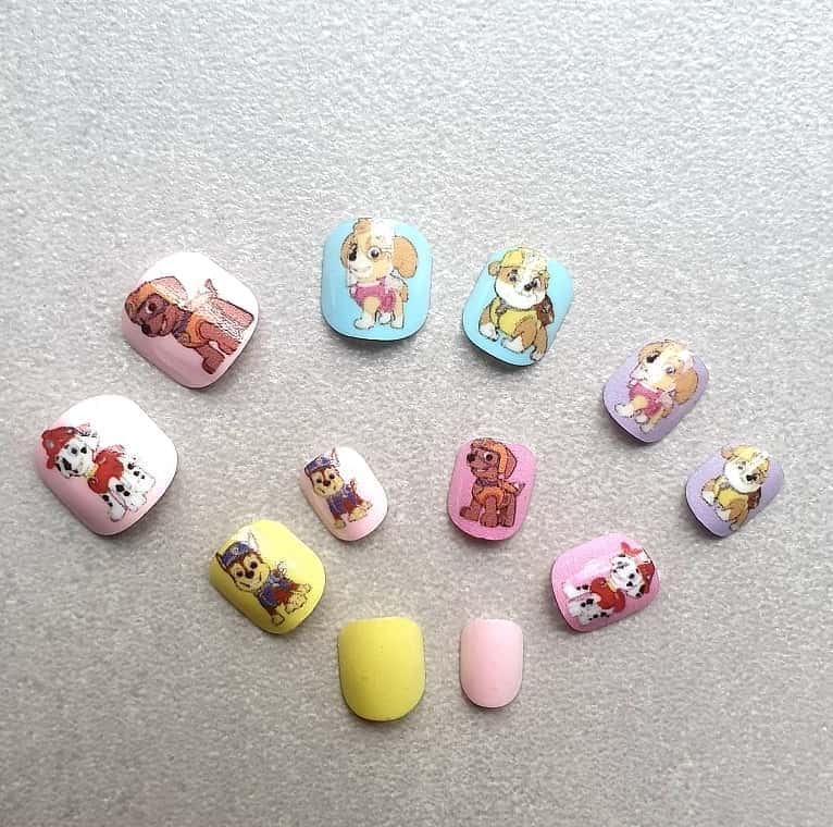 Paw Patrol Nail Art