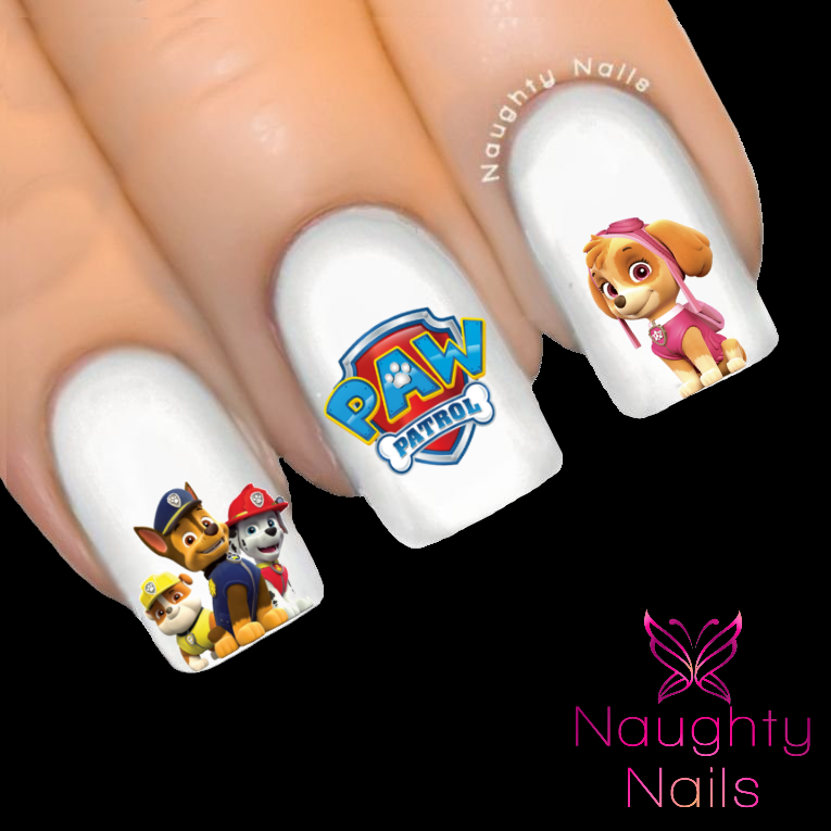 Paw Patrol Nail Art