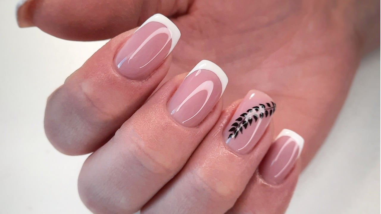unha decorada simples gel