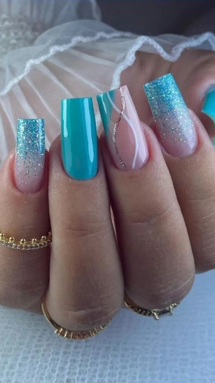 unha decorada simples gel