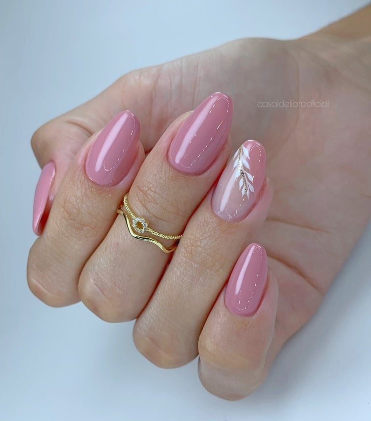 unha decorada simples gel