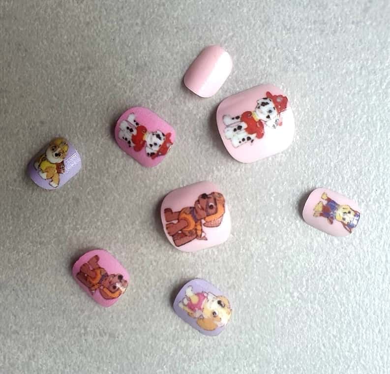 Paw Patrol Nail Art