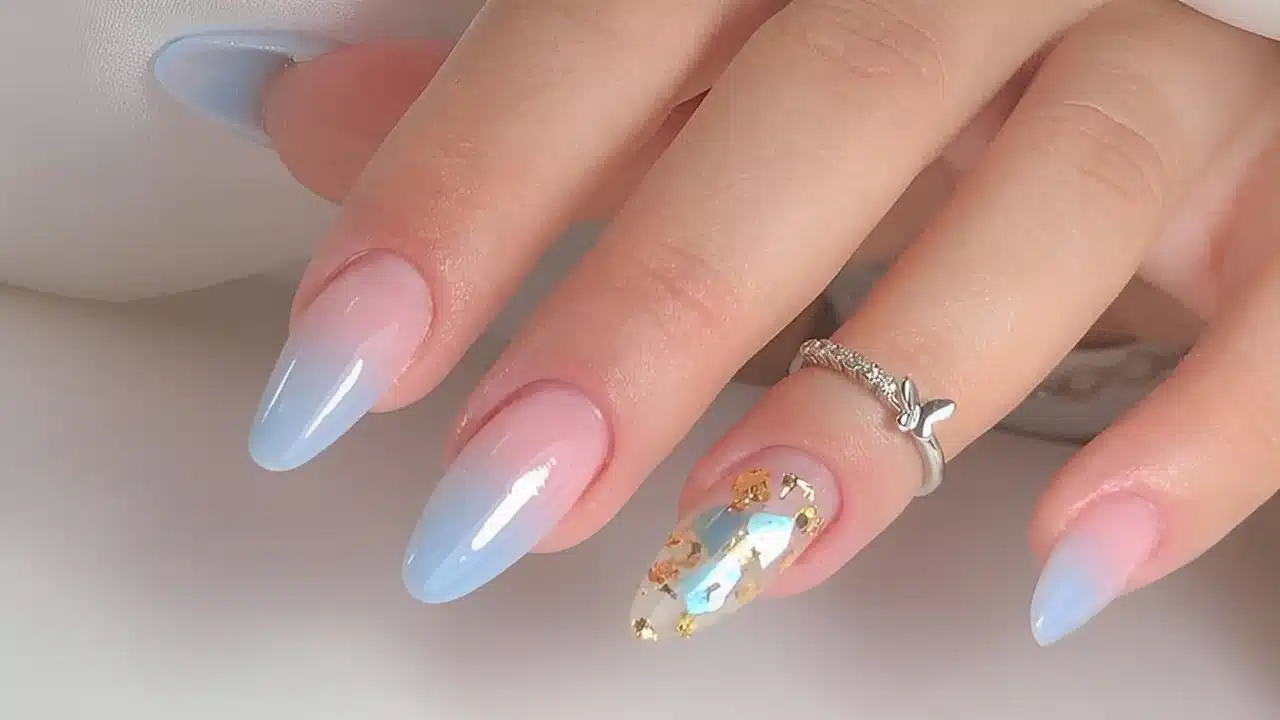 Unha Decorada Azul