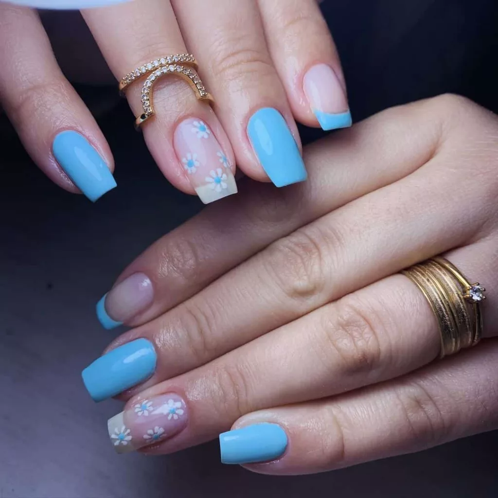 Unha Decorada Azul