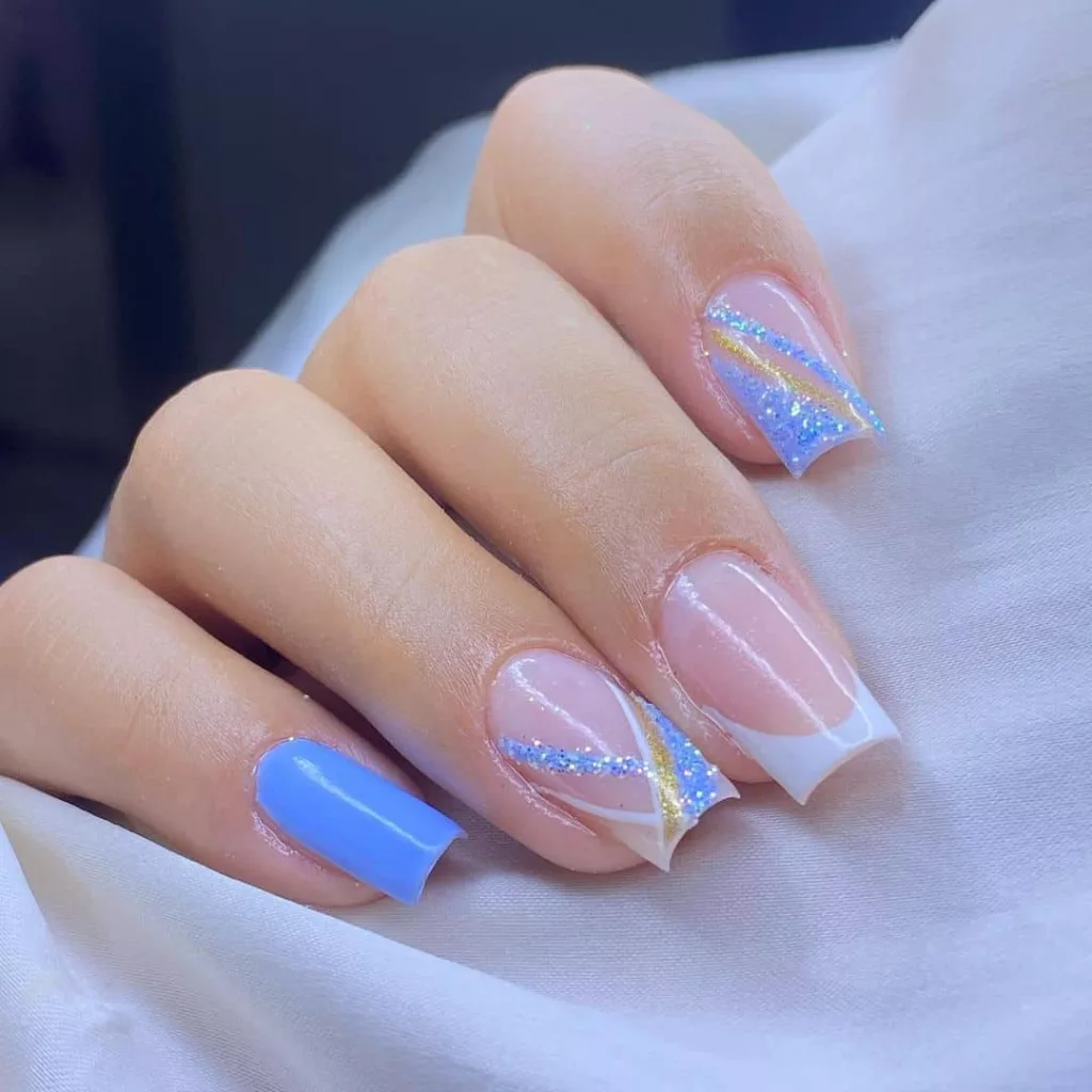 Unha Decorada Azul