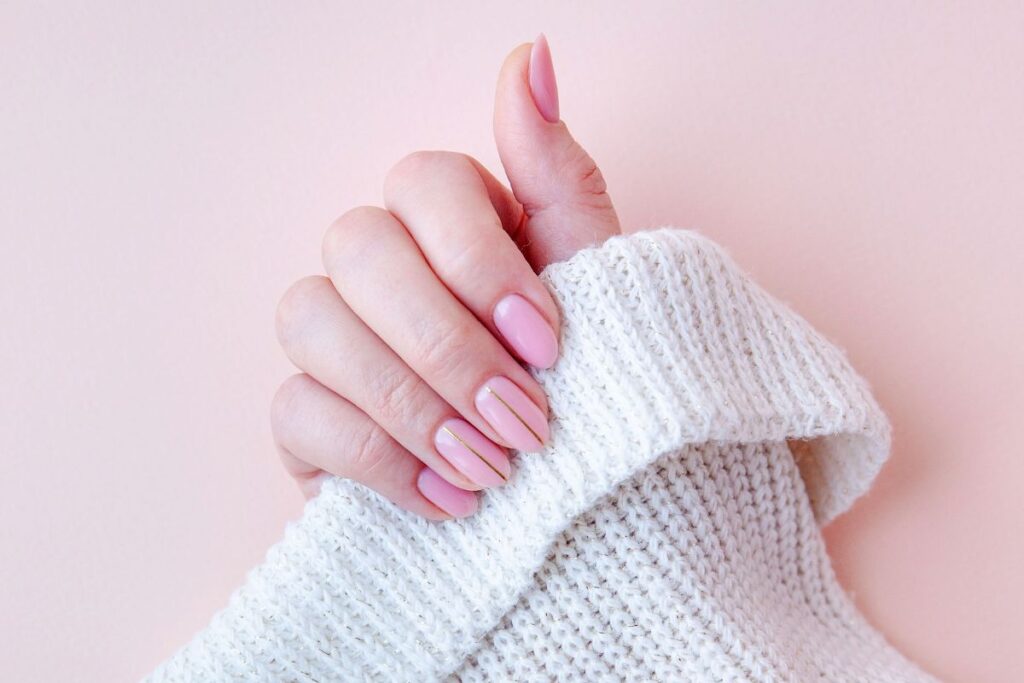 Unha Decorada Com Rosa