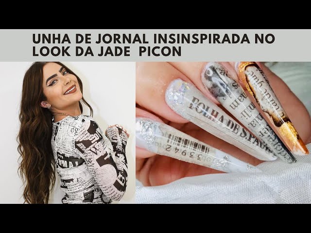 Unha Decorada Com Jornal