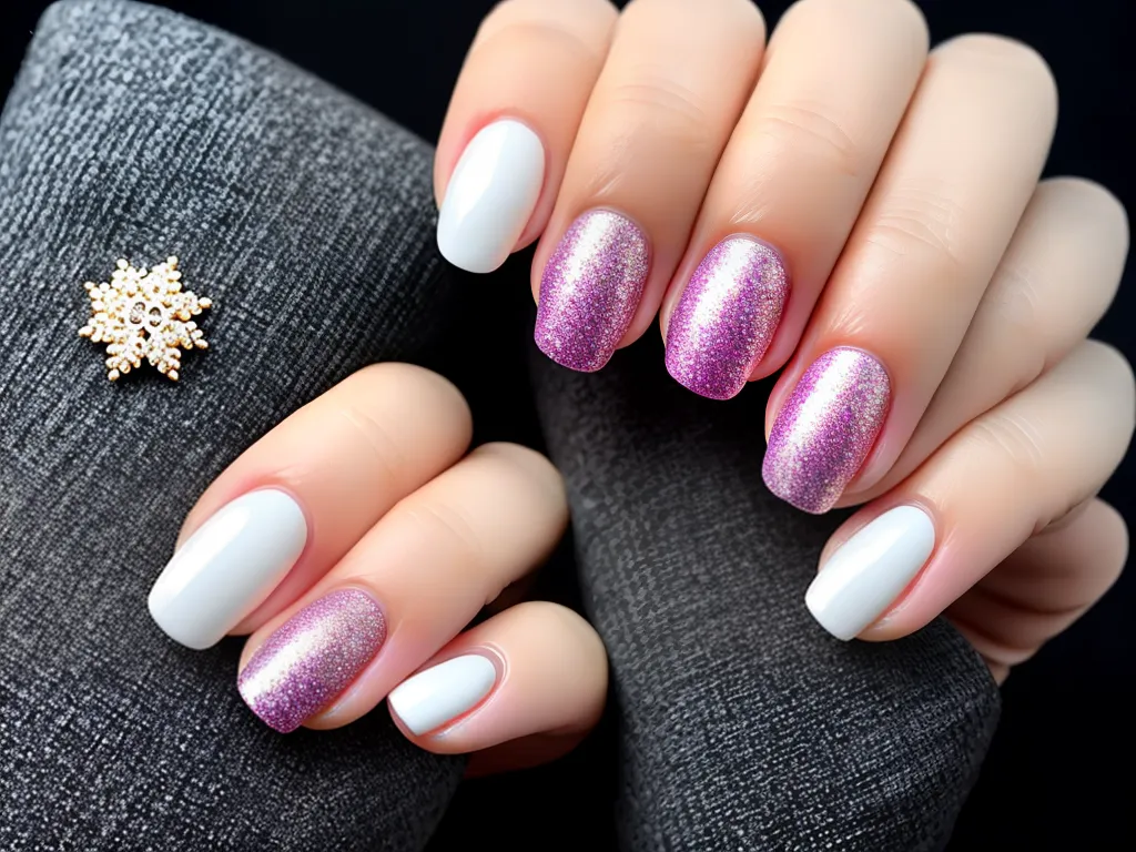 Unha Decorada Com Glitter