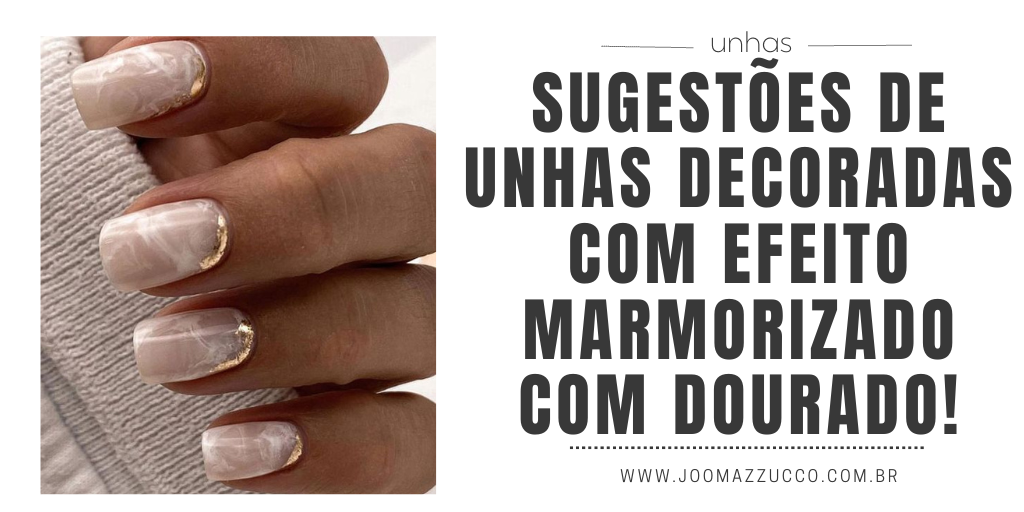 Unha Decorada Branca Com Glitter