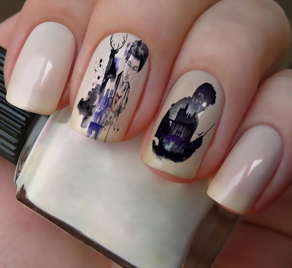 Unha Decorada Harry Potter